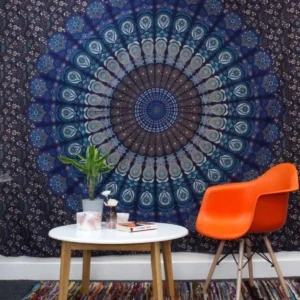 Bomullstäcke och väggbonad med klassisk mandala 230 x 200 cm - produktbild 3