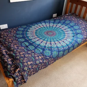Bomullstäcke och väggbonad med mandalamönster 130x200 cm - produktbild 2