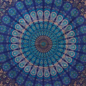 Bomullstäcke och väggbonad med mandalamönster 130x200 cm - produktbild 4