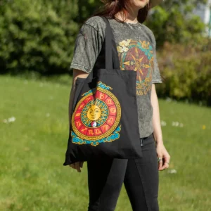 Bomullstygkasse med zodiakmotiv och sol - produktbild 7