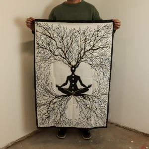 Bomullsväggbonad Chakra Jordförbindelse 70x110 cm - produktbild 2