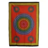 Bomullsväggbonad med fem Livets blomma-motiv 70×110 cm