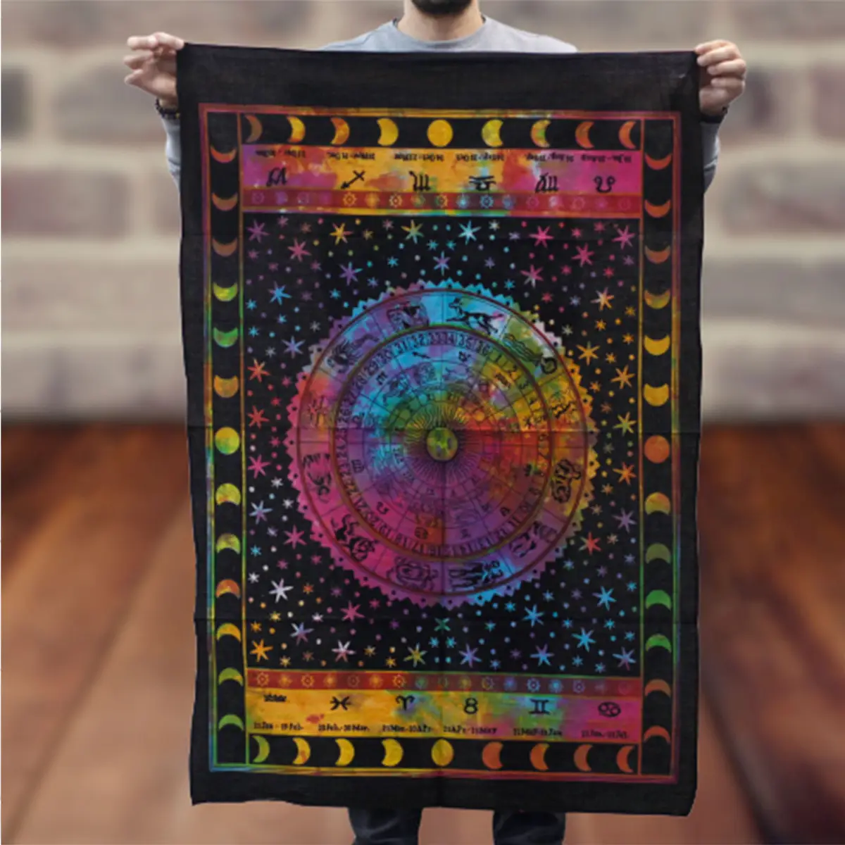 Bomullsväggbonad med zodiakmotiv - produktbild 3