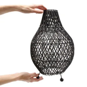 Bordslampa i svart rotting - produktbild 4