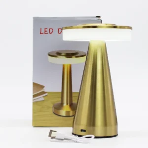 Bordslampa med touchfunktion i brons och guld - produktbild 2