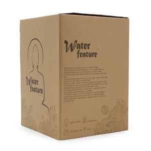 Bordsvatteninstallation 30 cm med gyllene Buddha och Vitarka Mudra - produktbild 4