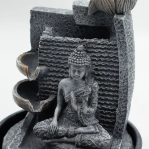 Bordsvatteninstallation med Buddha och lotusblommor 19x19x28 cm - produktbild 2