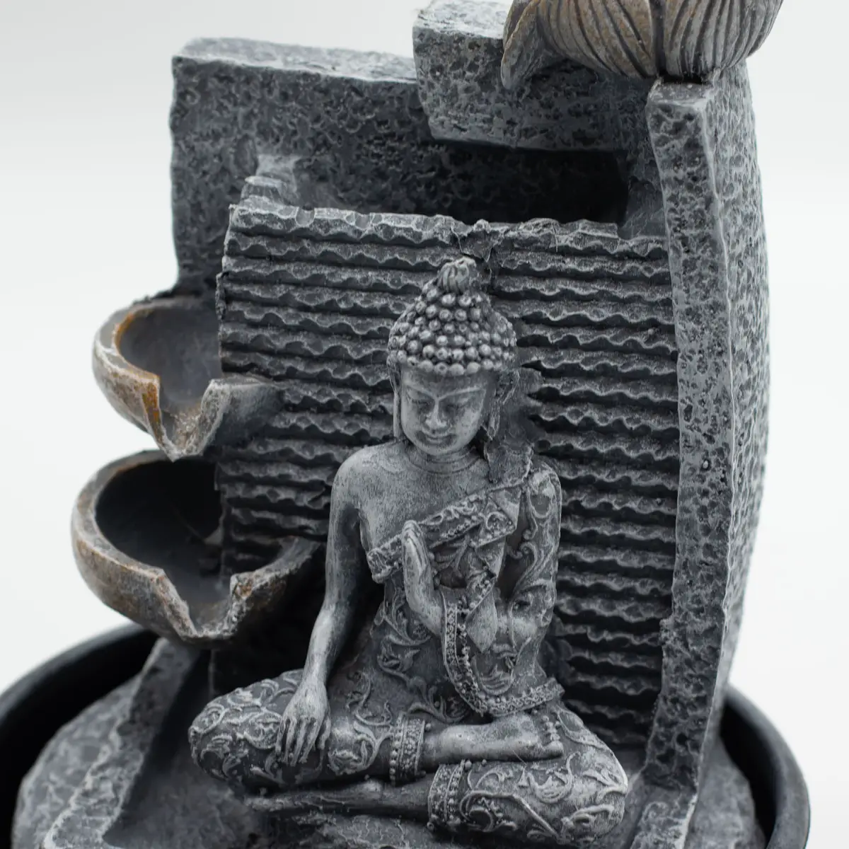 Bordsvatteninstallation med Buddha och lotusblommor 19x19x28 cm - produktbild 2