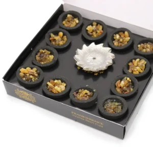 Box med 12 hartsbägare med rökelse frankincense - produktbild 4