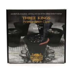 Box med 12 hartsbägare Three Kings för rökelse - produktbild 4