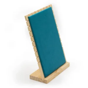 Brett smyckesställ i sammet 28x18x9 cm - produktbild 2