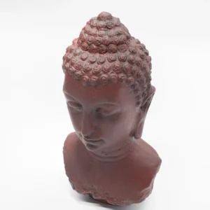 Buddha-bystlampa i smält lava med oval fot - produktbild 5