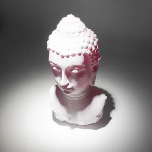 Buddha-bystlampa med oval bas i körsbärssprickor - produktbild 5