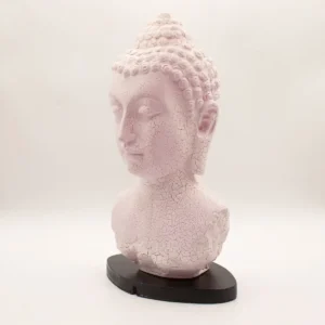 Buddha-bystlampa med oval bas i körsbärssprickor - produktbild 7