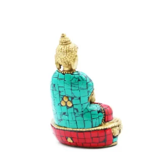 Buddhafigur i mässing Amitabha 9,5 cm - produktbild 6