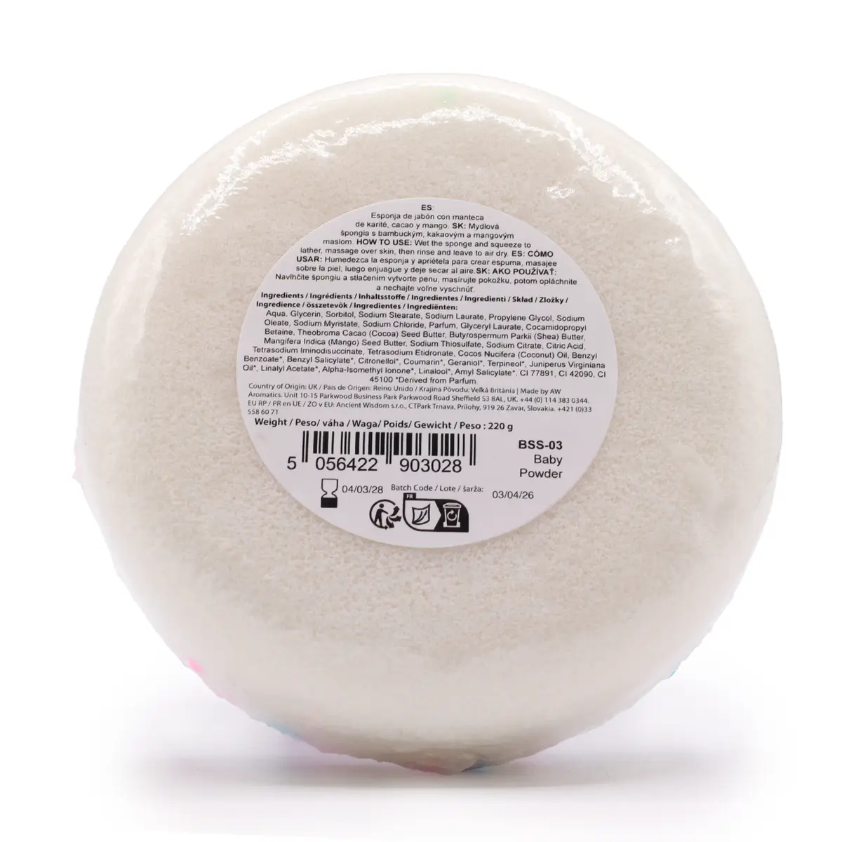 Butter Bubble tvättsvamp med babydoft - produktbild 2