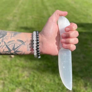 Ceremoniell kniv i selenit klassisk - produktbild 5