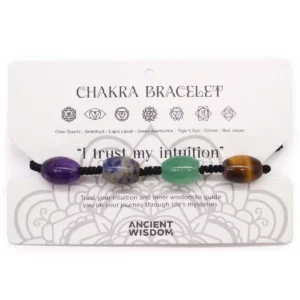 Chakra-armband i tråd med ädelstenar - produktbild 2