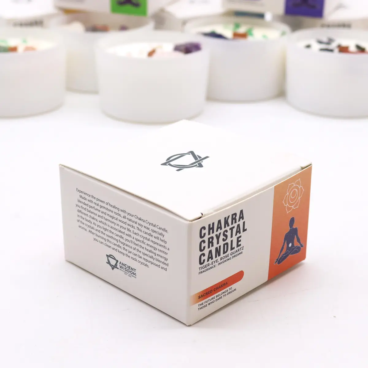Chakra kristalljus för helande - Heliga chakrat - produktbild 7