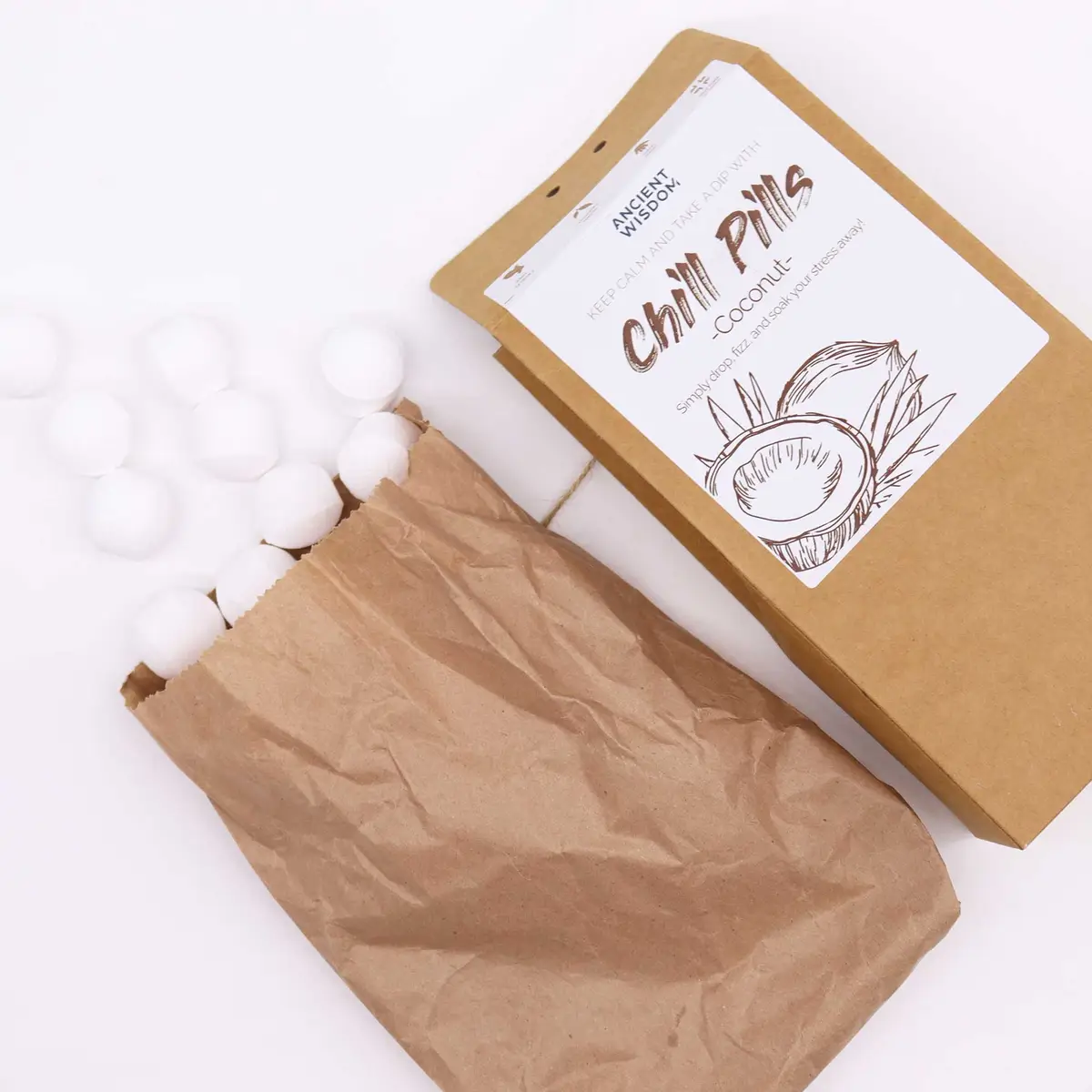 Chill Pills Presentpaket 350g med kokosdoft - produktbild 2