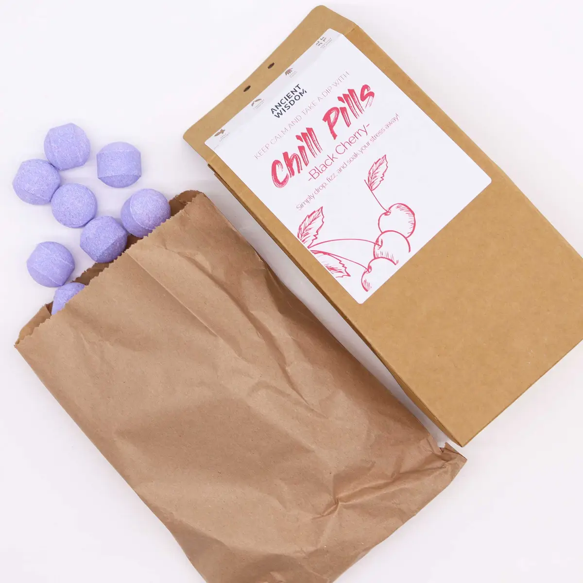 Chill Pills Presentpaket 350g med svart körsbär - produktbild 2