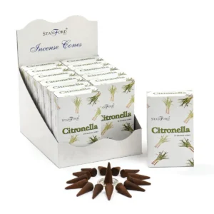 Citronella rökelsekoner med hållare Stamford Premium - produktbild 3