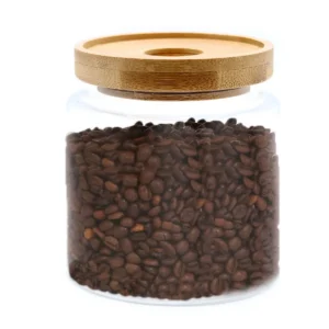 Cottage glasburk med bambulock 10 cm - produktbild 3
