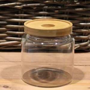 Cottage glasburk med bambulock 10 cm - produktbild 7