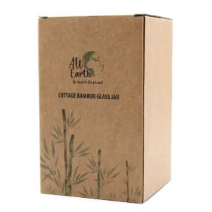 Cottage glasburk med bambulock 15 cm - produktbild 4