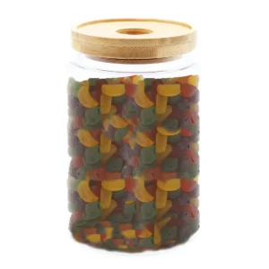 Cottage glasburk med bambulock 15 cm - produktbild 5