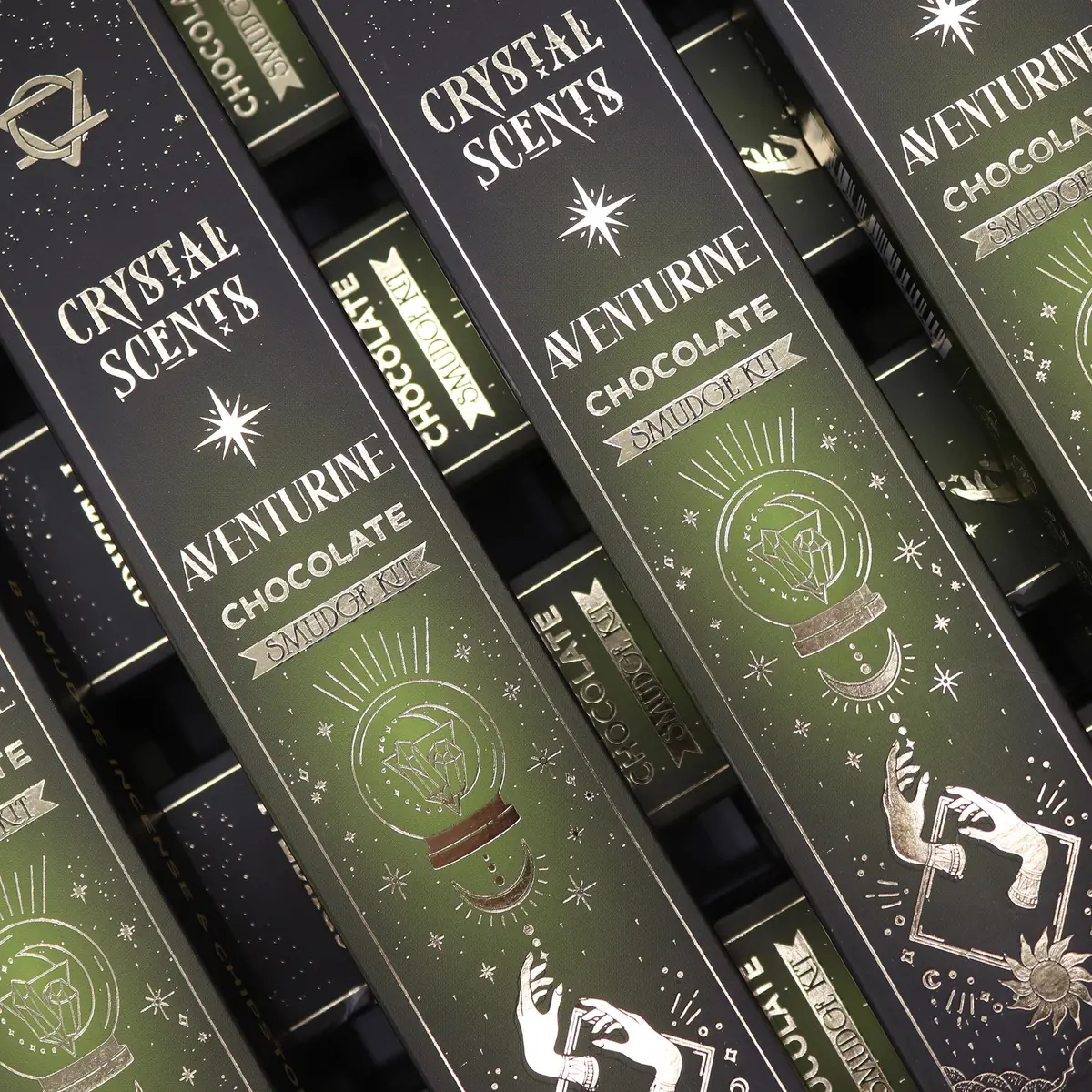 Crystal Scents Rökelsepinnar för Rening med Aventurin och Chokladdoft - produktbild 7