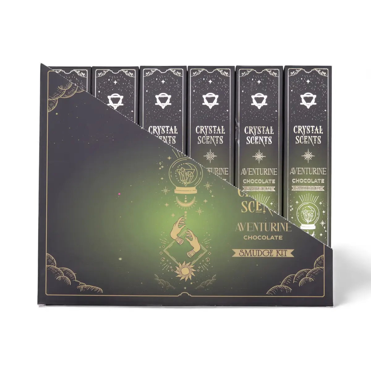 Crystal Scents Rökelsepinnar för Rening med Aventurin och Chokladdoft - produktbild 8