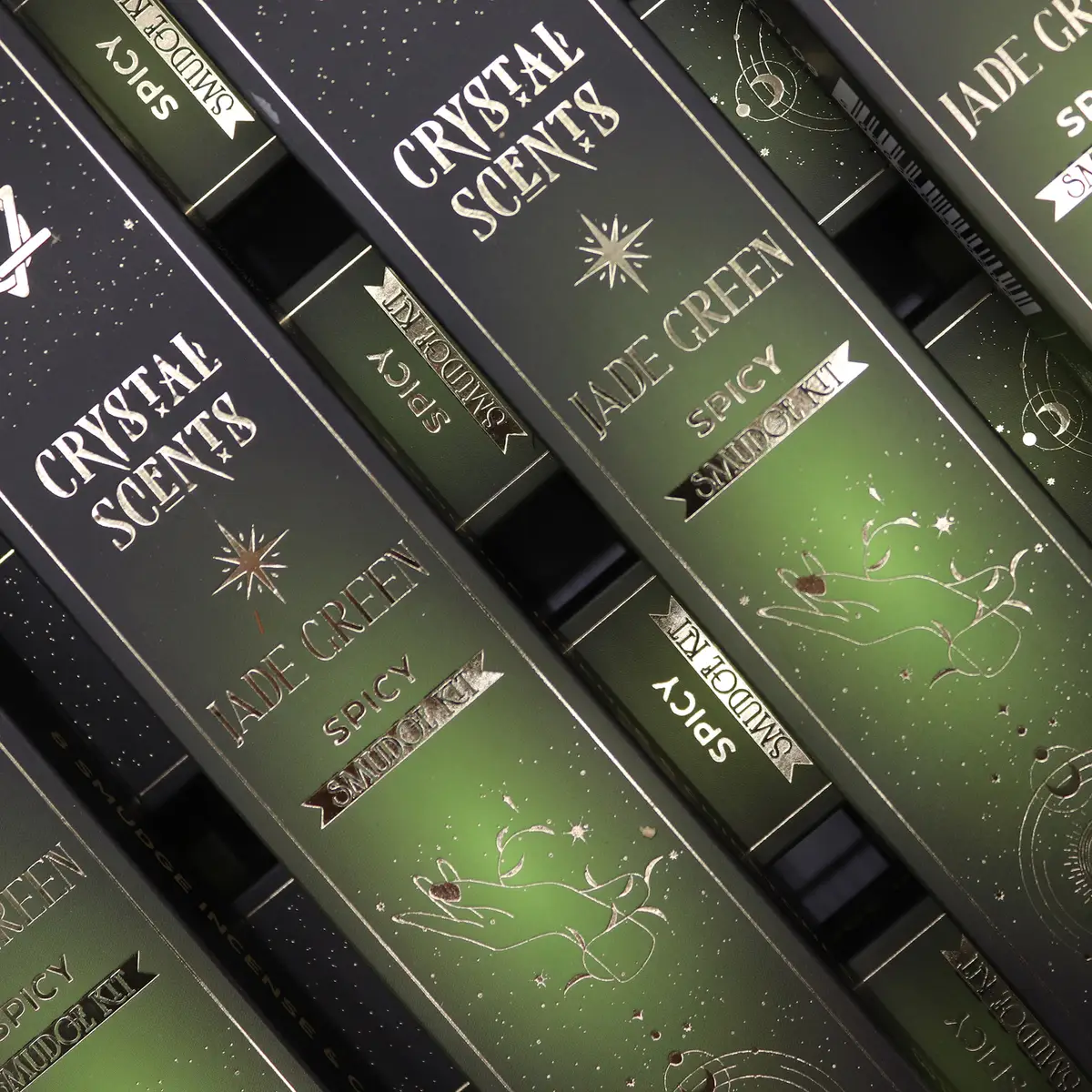 Crystal Scents Rökelsepinnar för Rening med Jade och Kryddig Doft - produktbild 3