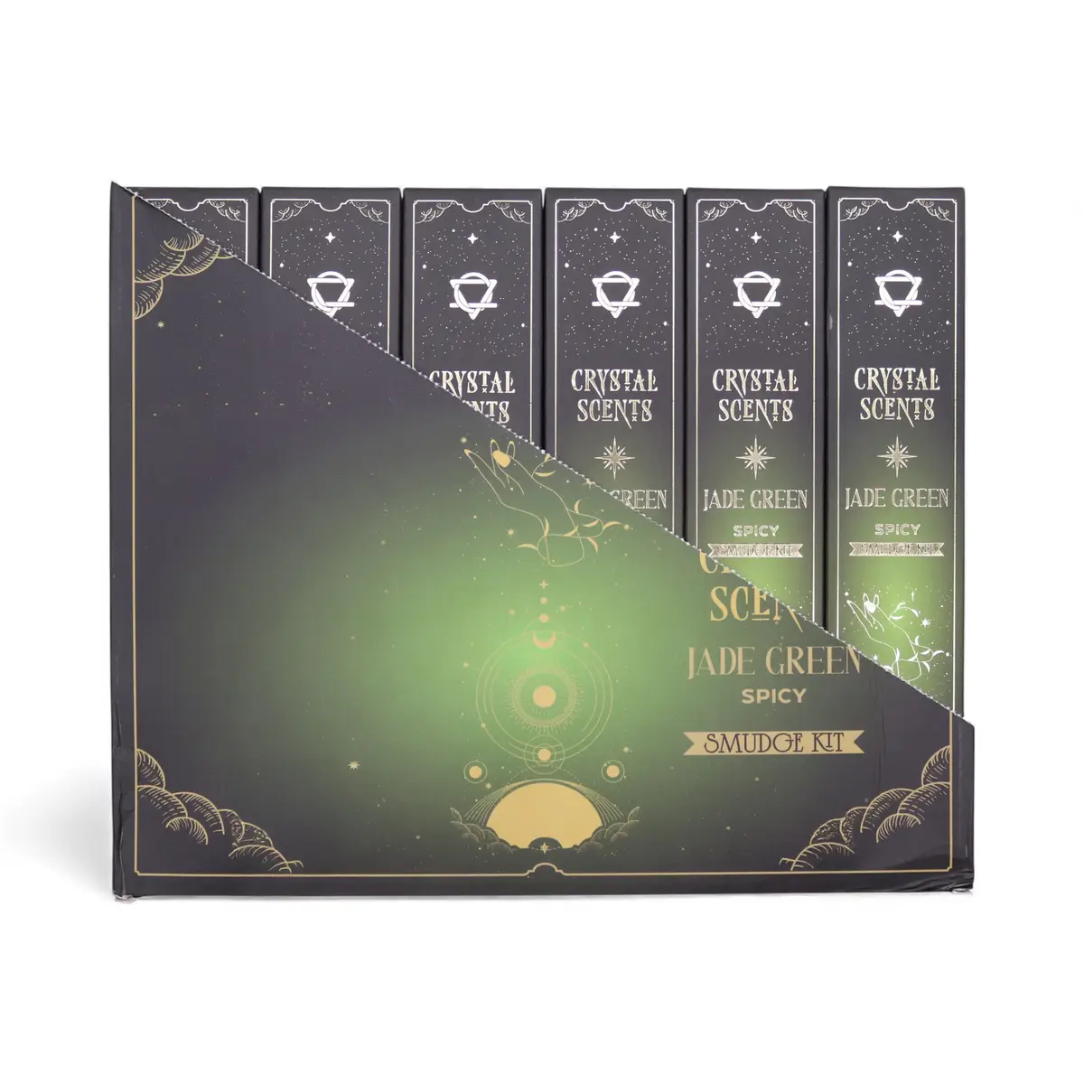 Crystal Scents Rökelsepinnar för Rening med Jade och Kryddig Doft - produktbild 4