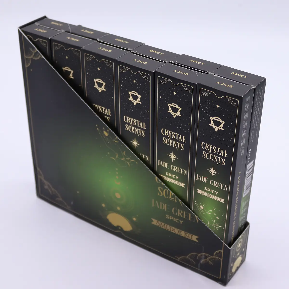 Crystal Scents Rökelsepinnar för Rening med Jade och Kryddig Doft - produktbild 6
