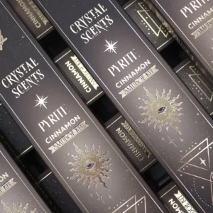 Crystal Scents Rökelsepinnar för Rening med Kanel och Pyrit - produktbild 2