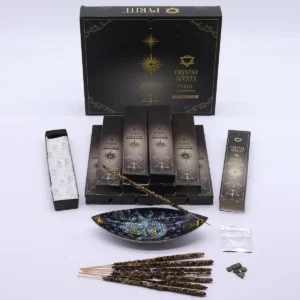 Crystal Scents Rökelsepinnar för Rening med Kanel och Pyrit - produktbild 3