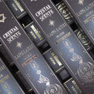Crystal Scents Rökelsepinnar för Rening med Lapis Lazuli och Muskdoft - produktbild 3