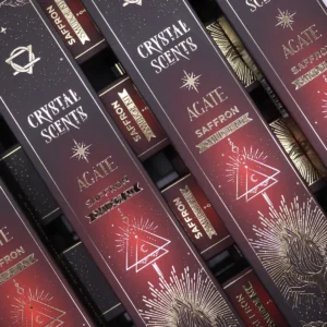Crystal Scents rökelsepinnar med röd agat och saffran - produktbild 4