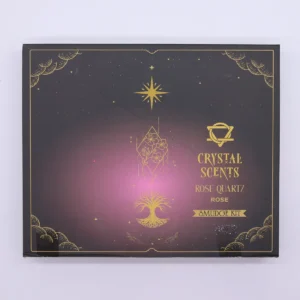 Crystal Scents rökelsepinnar med rosenkvarts och rosdoft - produktbild 4