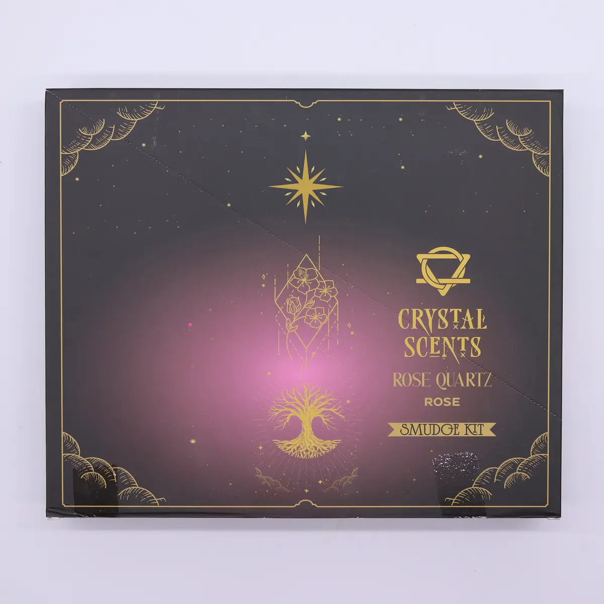 Crystal Scents rökelsepinnar med rosenkvarts och rosdoft - produktbild 4