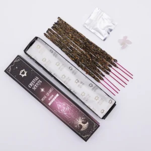 Crystal Scents rökelsepinnar med rosenkvarts och rosdoft - produktbild 7