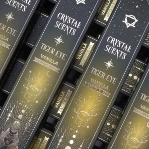 Crystal Scents rökelsepinnar med tigeröga och vaniljdoft - produktbild 3