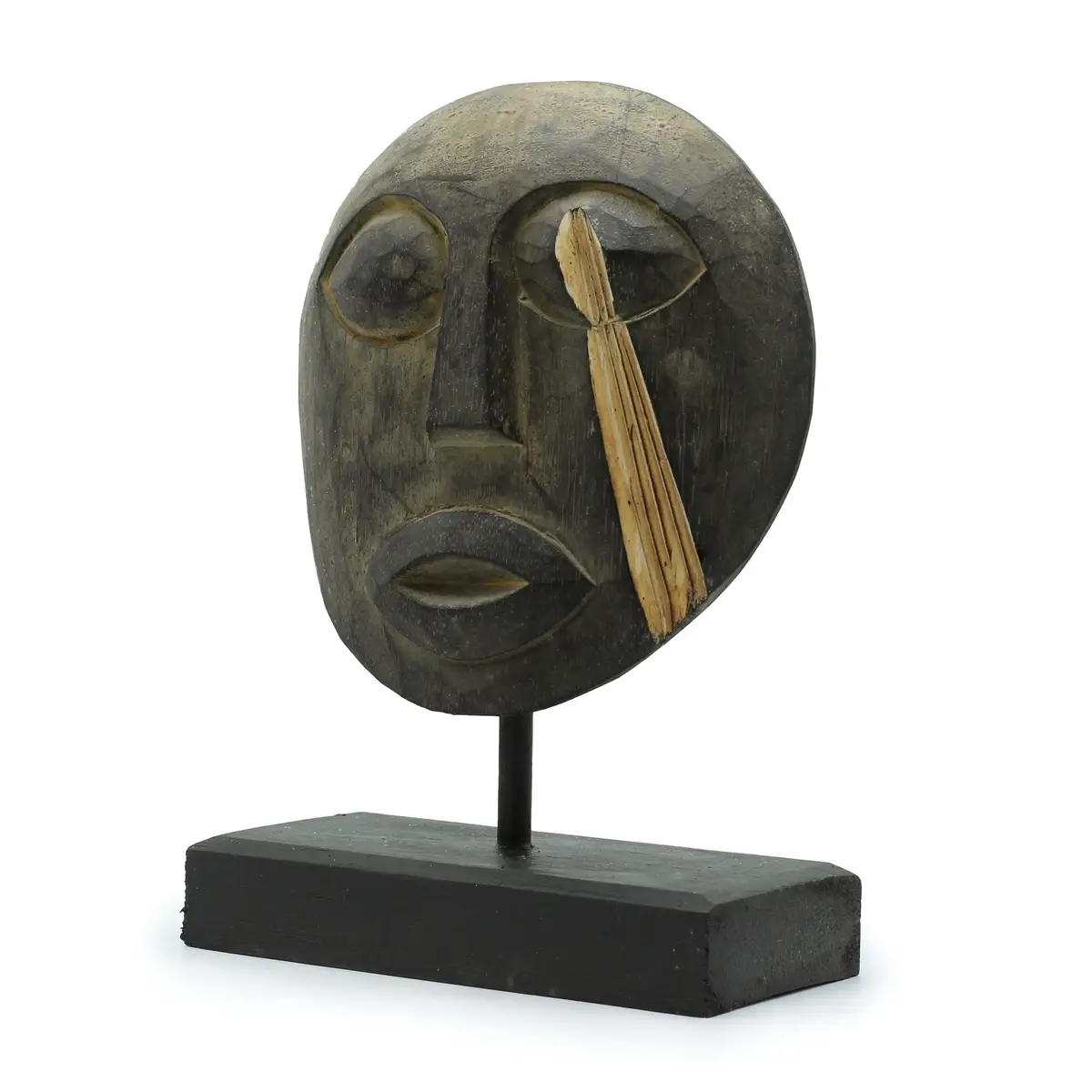 Dekorativ trämask från Timor 27x20 cm - produktbild 4