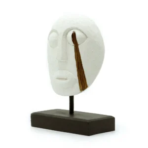 Dekorativ träskuren mask från Timor 27x20 cm - produktbild 6