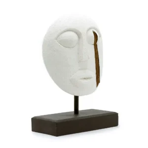 Dekorativ träskuren mask från Timor 27x20 cm - produktbild 7