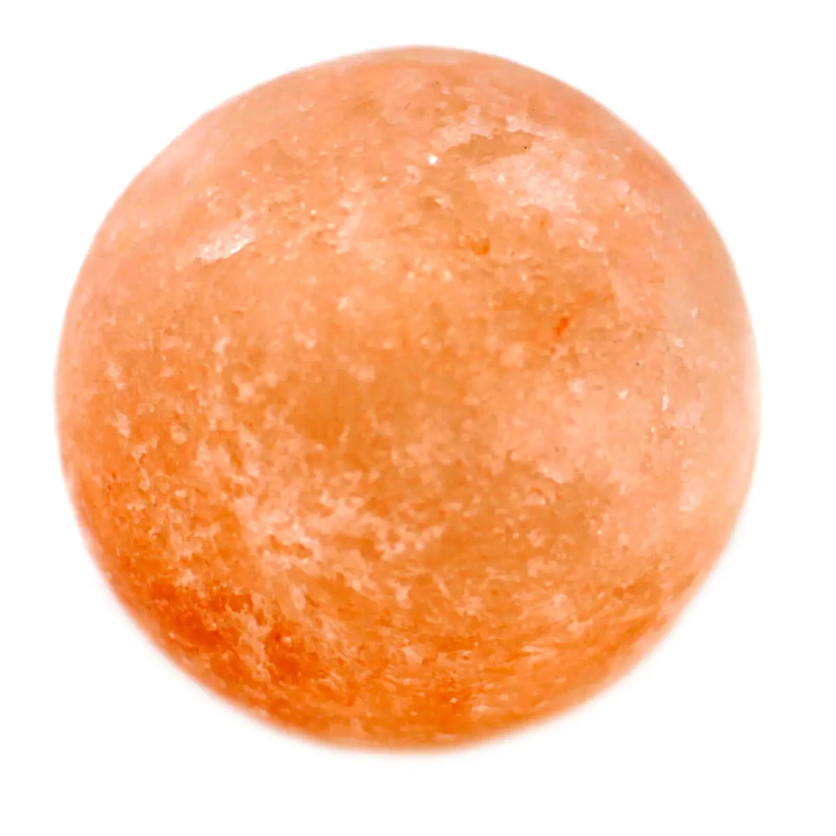 Rund deodorantsten av naturligt himalayasalt med orange nyans