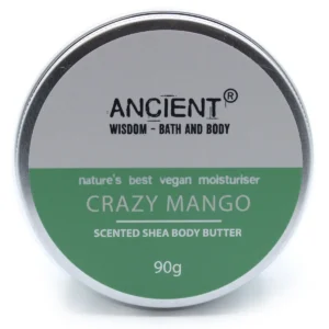 Burk med doftande sheasmör body butter i mango, 90 gram