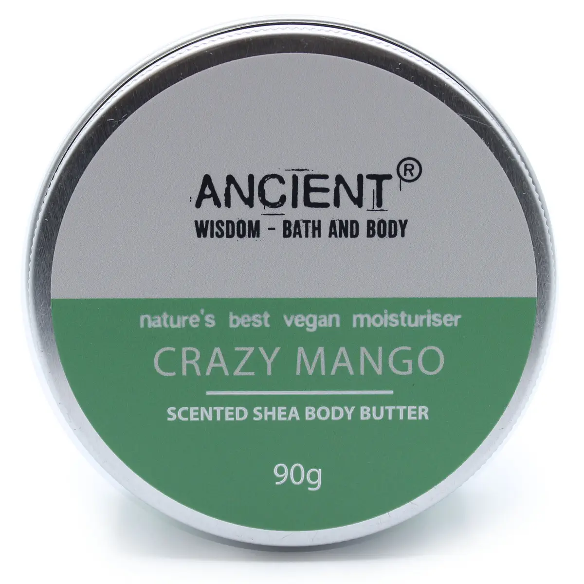 Burk med doftande sheasmör body butter i mango, 90 gram