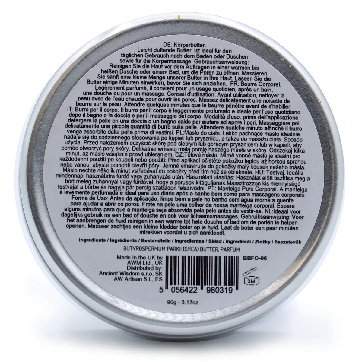 Doftande sheasmör body butter 90g Fluffy Marshmallow - produktbild 3